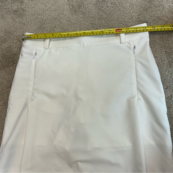 Nine&Nine white golf skort mini skirt Sz 6 - Picture 13 of 15